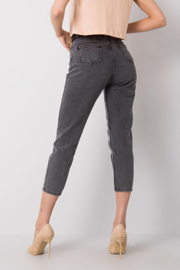 Tmavě šedé kalhoty s...