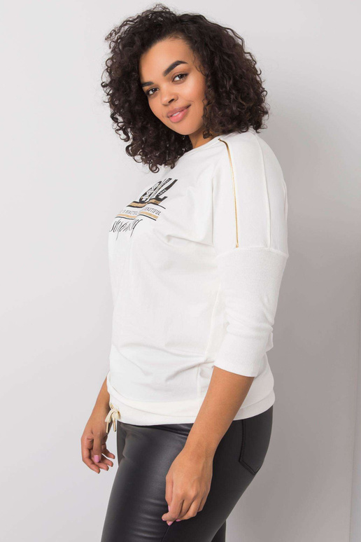 Ecru halenka s nápisem Marilia