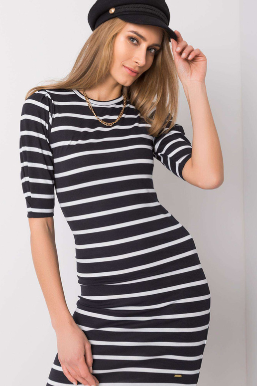 Černobílé šaty Dora DON'T KNOW ME