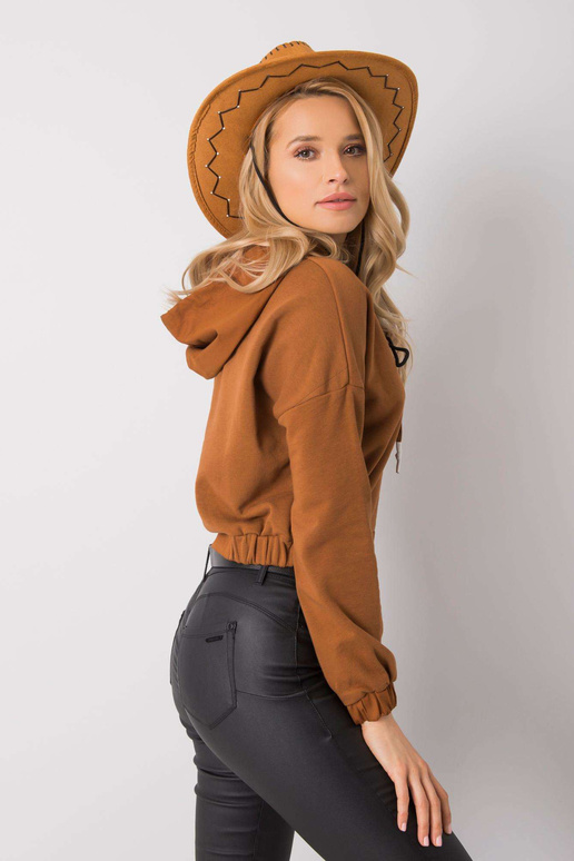 Hnědá mikina s kapucí Dorres RUE PARIS