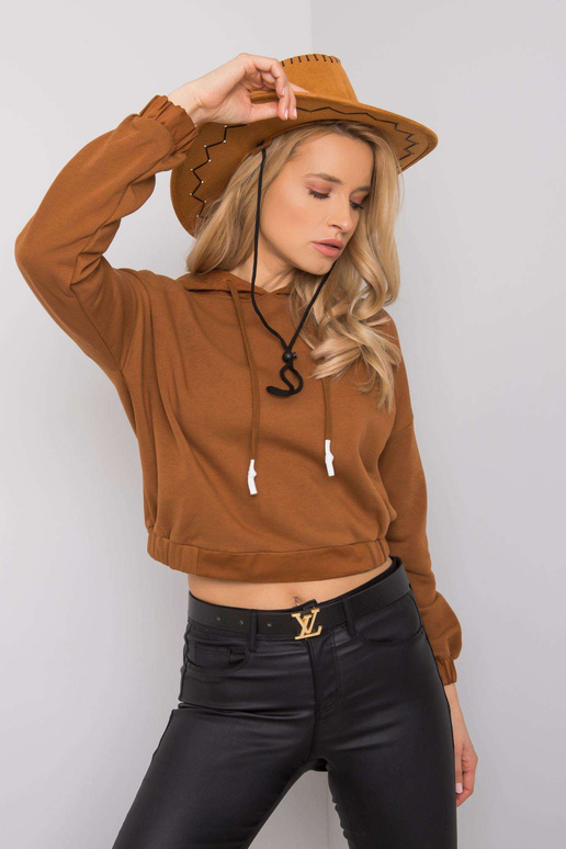 Hnědá mikina s kapucí Dorres RUE PARIS