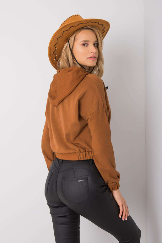 Hnědá mikina s kapucí Dorres RUE PARIS