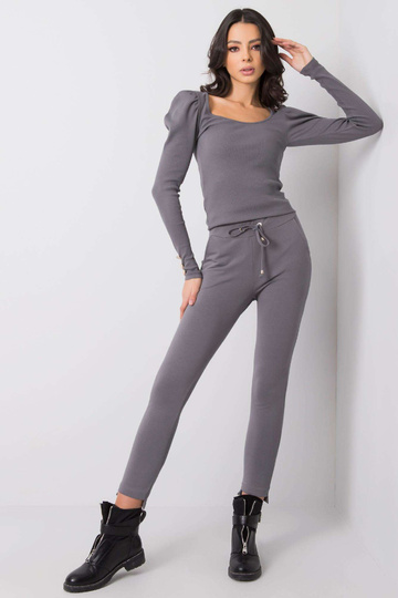 Tmavě šedé kalhoty Deborah 2