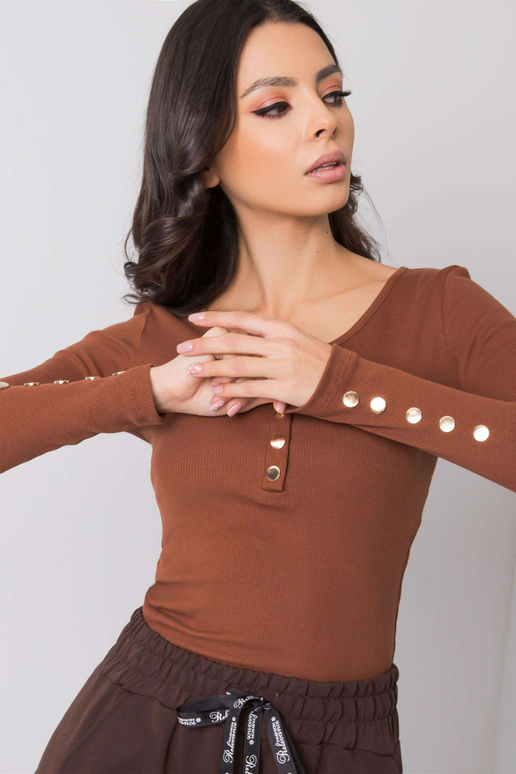 Hnědá halenka Lounge RUE PARIS