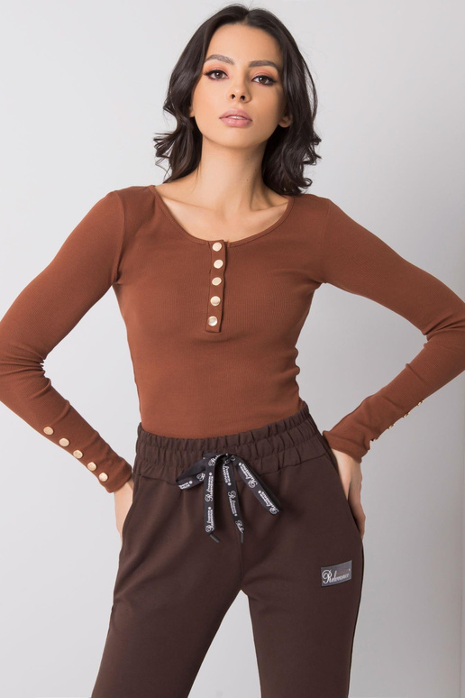 Hnědá halenka Lounge RUE PARIS