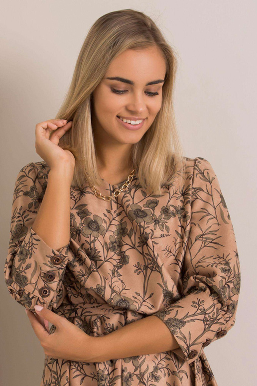 Béžové a zelené šaty Alissia