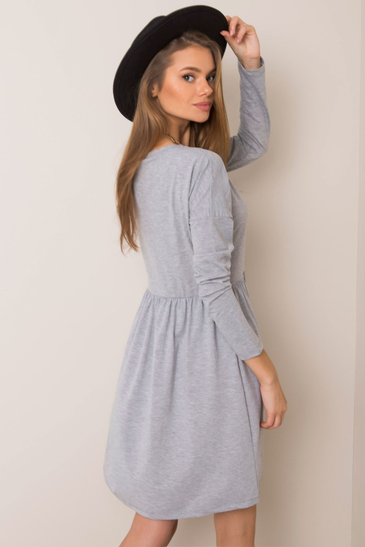 Šedé melanžové šaty Vega RUE PARIS