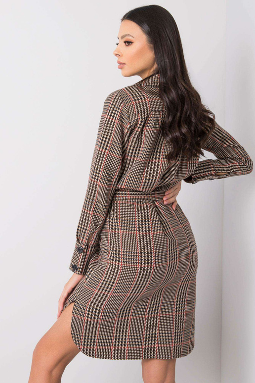 Hnědočervené šaty Martita