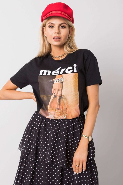 Černé tričko Kylie Černé tričko Kylie