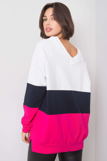 Bílá a fuchsiová mikina... 2