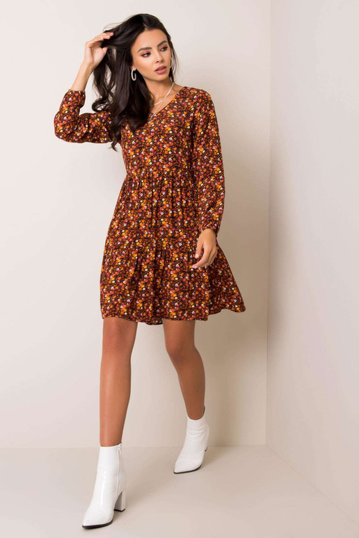 Černohnědé šaty Mistery SUBLEVEL