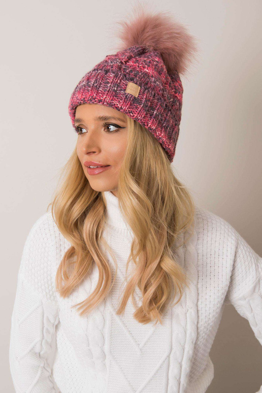 Czapka- JK-CZ-2,67 - tmavě růžová