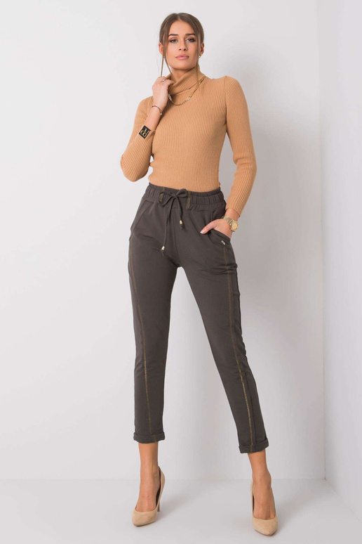 Tmavé khaki kalhoty Riviera