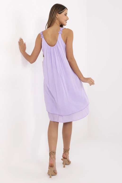 Světle fialové viskózové šaty Rosine...