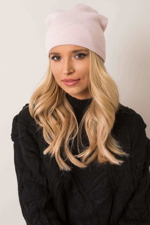 Světle růžová čepice RUE PARIS