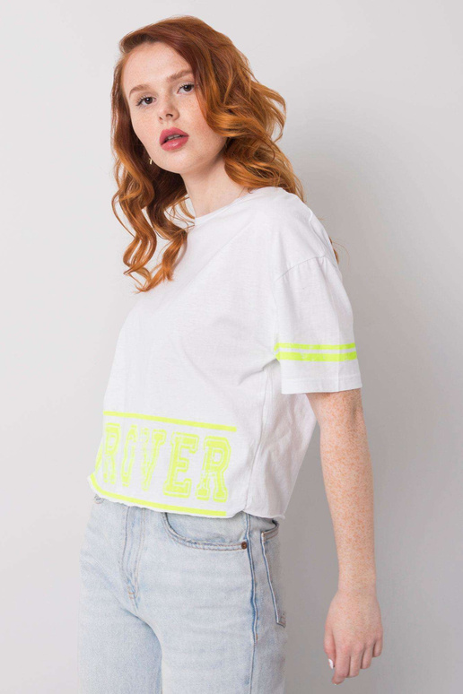 Bílé bavlněné tričko Shelby Bílé bavlněné tričko Shelby