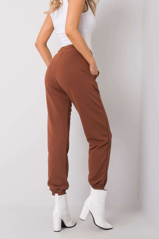 Hnědé kalhoty Agueda RUE PARIS