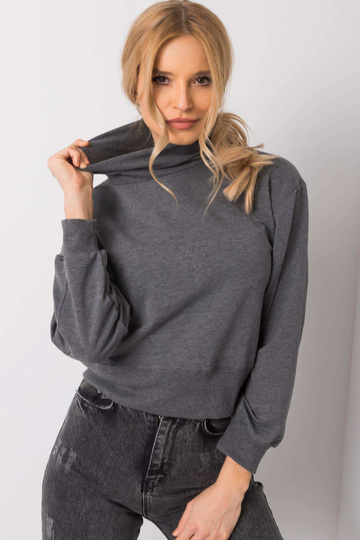 Tmavě šedá mikina Melange... 2