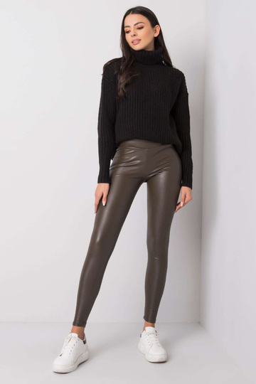 Tmavé khaki legíny Briana...