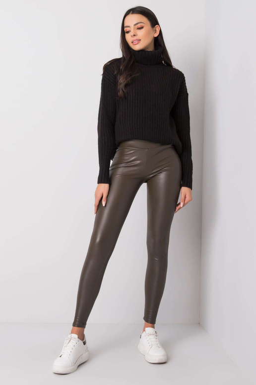 Tmavé khaki legíny Briana RUE PARIS