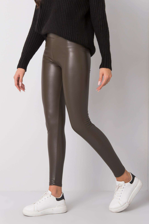 Tmavé khaki legíny Briana RUE PARIS