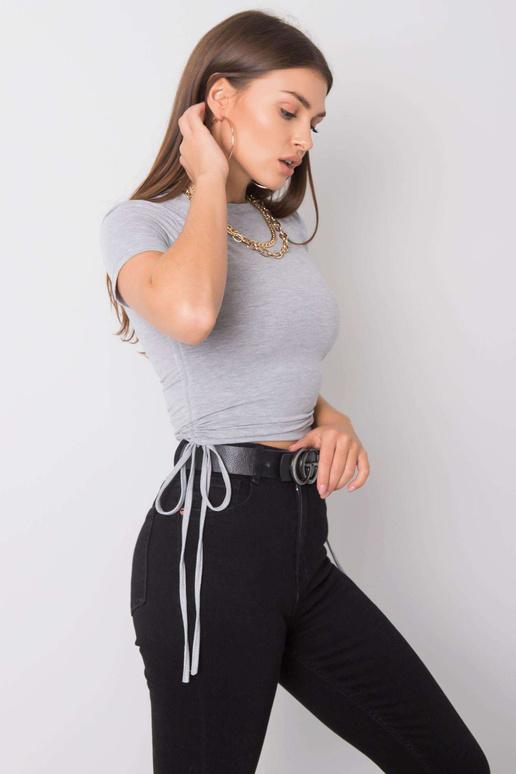 Šedé tričko Rossa melange