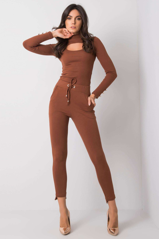 Hnědé kalhoty Debora