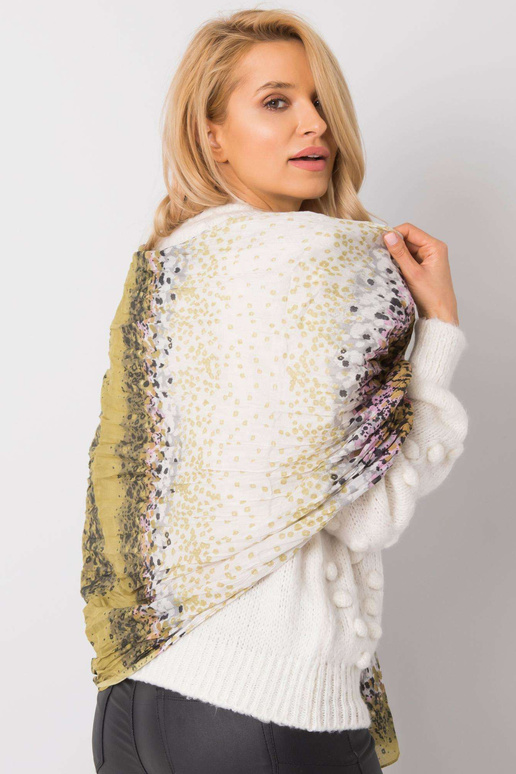 Světle zelený pléd se vzory