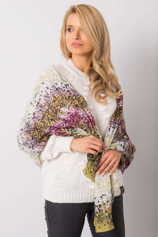 Světle zelený pléd se vzory