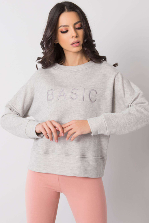 Světle šedá melanžová mikina Veronica