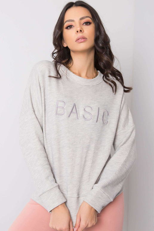 Světle šedá melanžová mikina Veronica