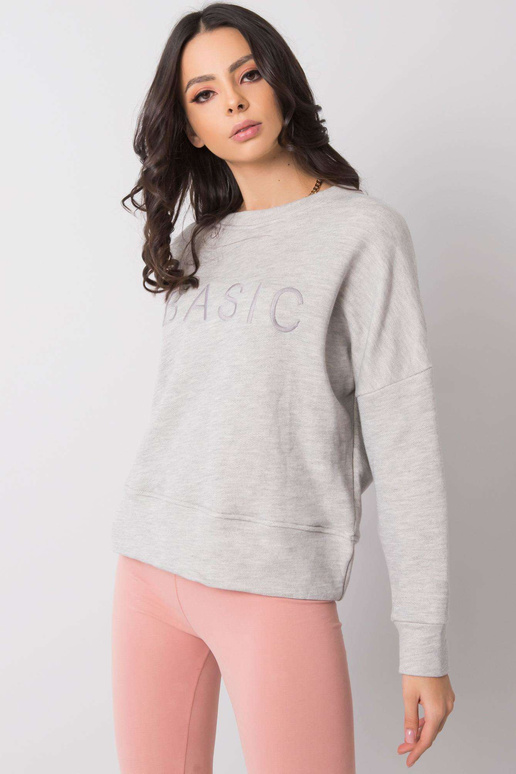 Světle šedá melanžová mikina Veronica