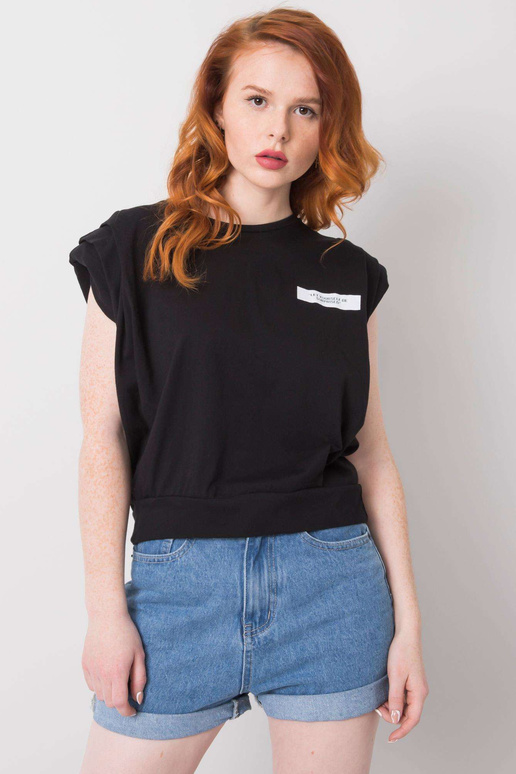 Černé tričko s titulky Zariah Černé tričko s titulky Zariah