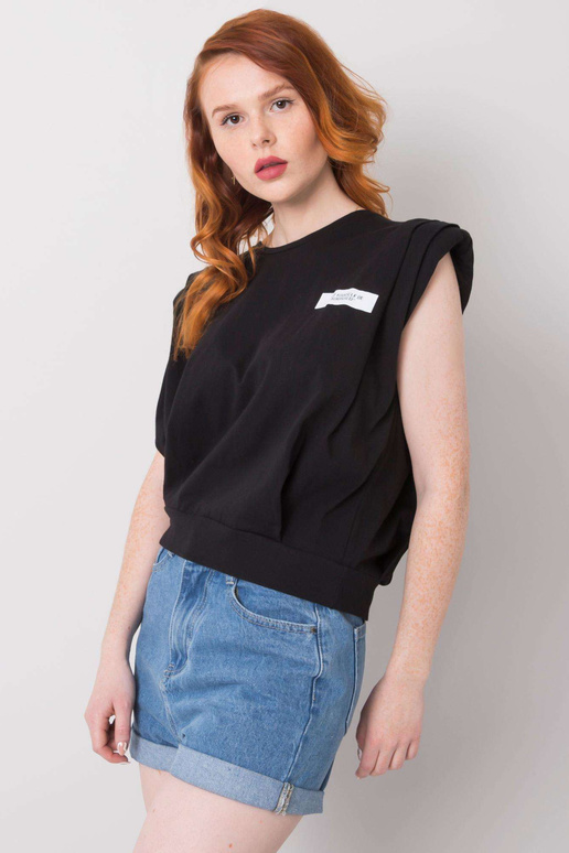 Černé tričko s titulky Zariah Černé tričko s titulky Zariah