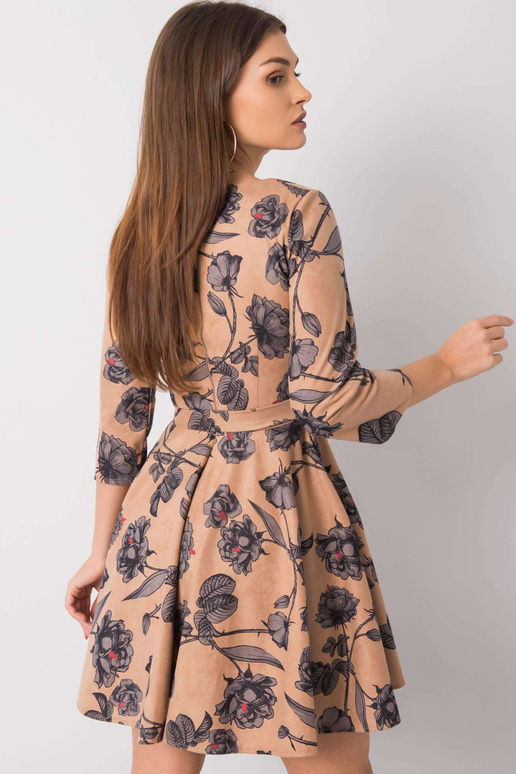 Béžově šedé šaty Issy