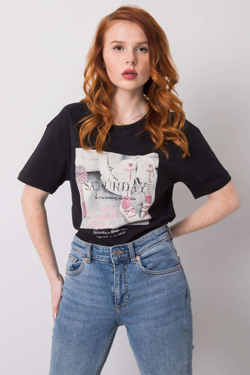 Černé tričko s nášivkami Sierra Černé tričko s nášivkami Sierra