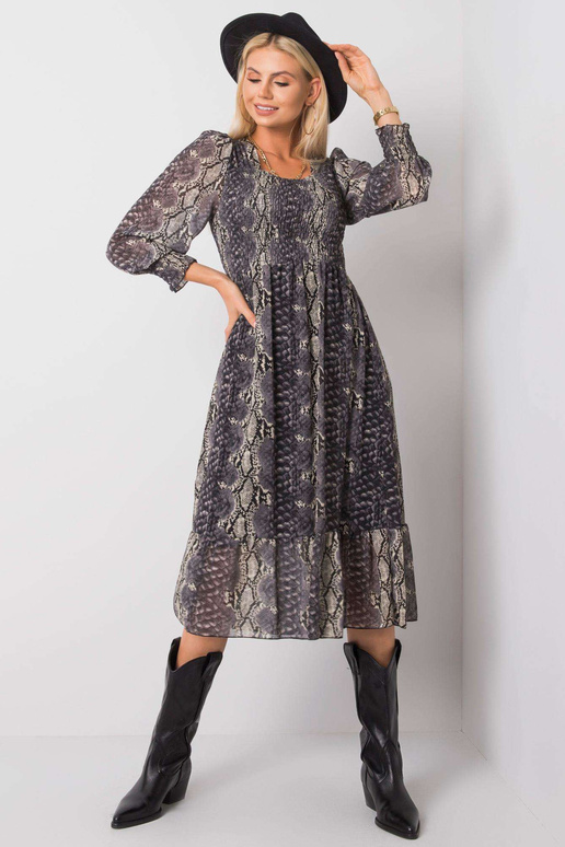 Šedo-béžové šaty Wonder OH BELLA