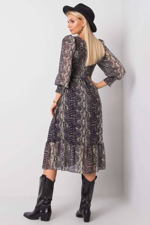 Šedo-béžové šaty Wonder OH BELLA