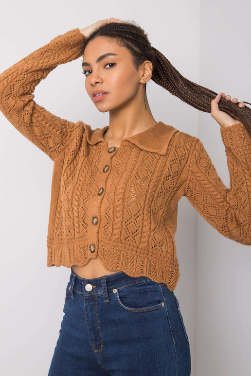 Hnědý kardigan Sydney RUE PARIS