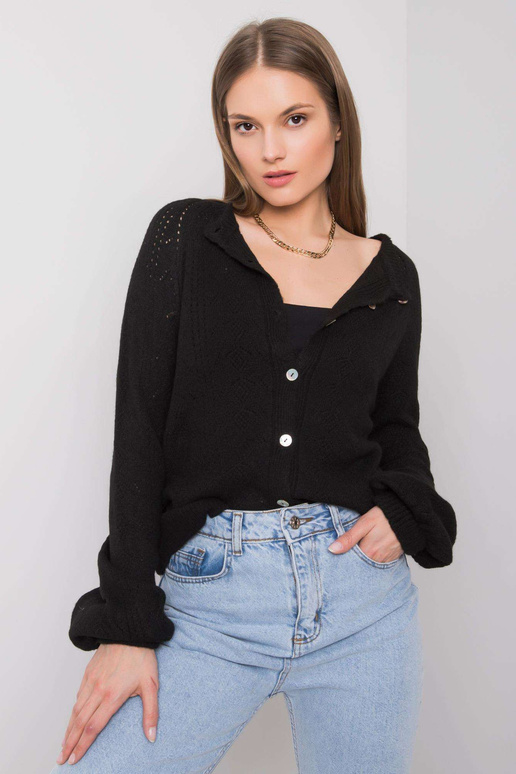 Černý cardigan Serenity RUE PARIS