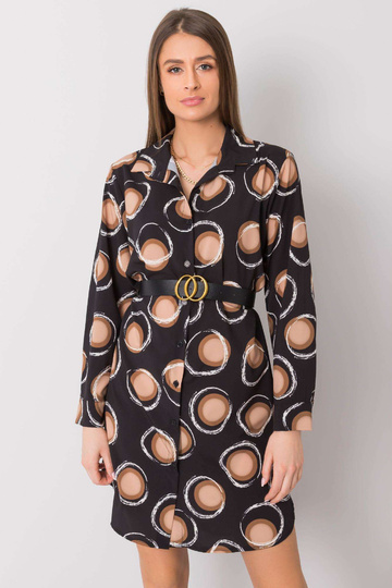 Černohnědé šaty Farro