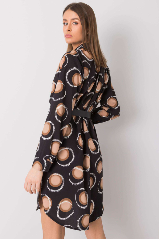 Černohnědé šaty Farro