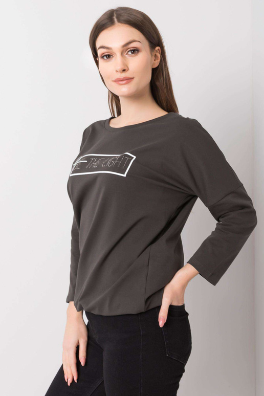 Tmavá khaki halenka Gladys