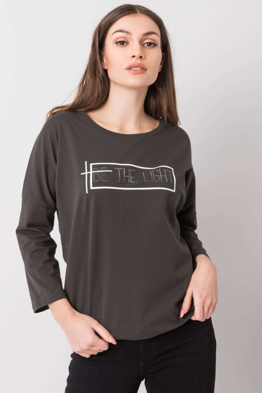 Tmavá khaki halenka Gladys