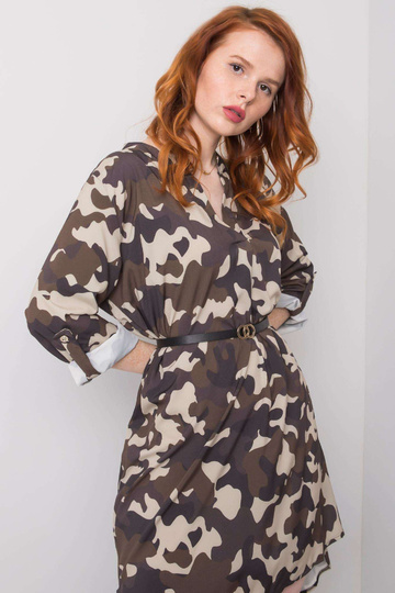 Béžové khaki camo šaty Blaise