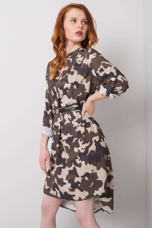 Béžové khaki camo šaty Blaise