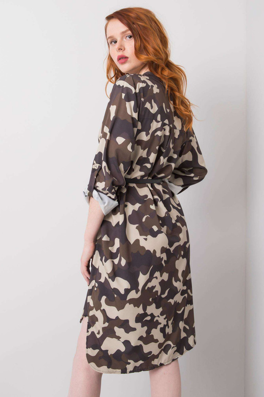 Béžové khaki camo šaty Blaise