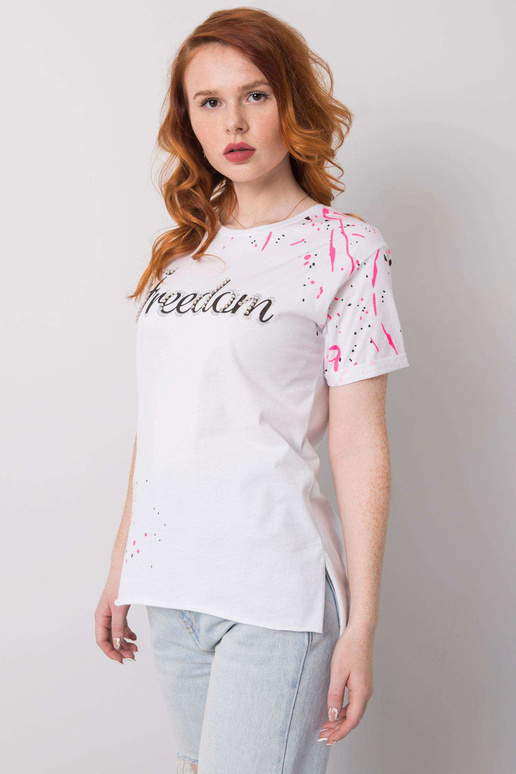 Bílé tričko s nápisem Raven Bílé tričko s nápisem Raven