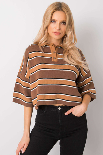 Hnědá halenka Maya RUE PARIS 2