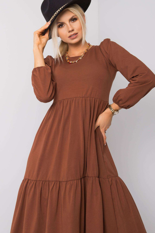 Šaty-RV-SK-5832.18X-hnědé